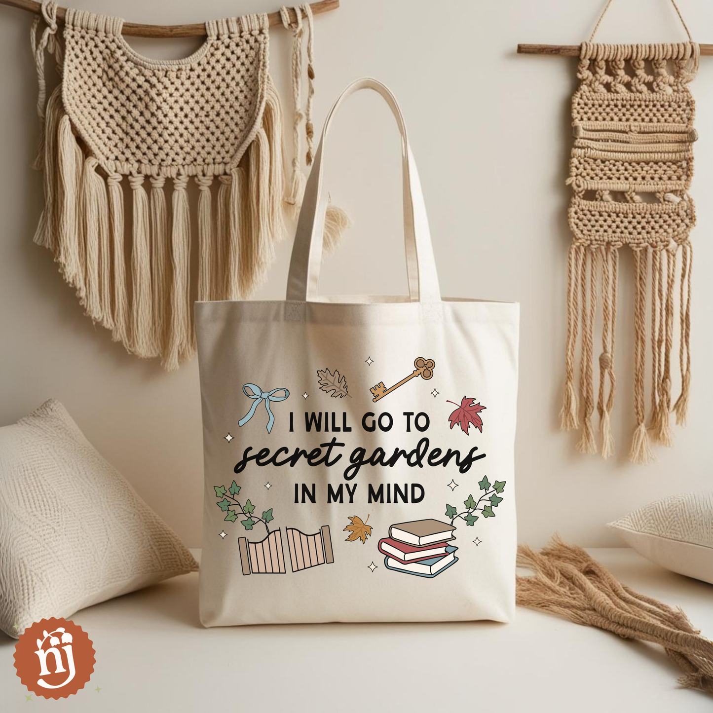 I Will Go to Secret Gardens in My Mind Tote Bag