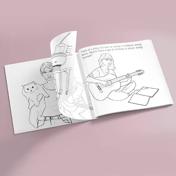 Colour Me Swiftly - Taylor Swift Colouring in Book