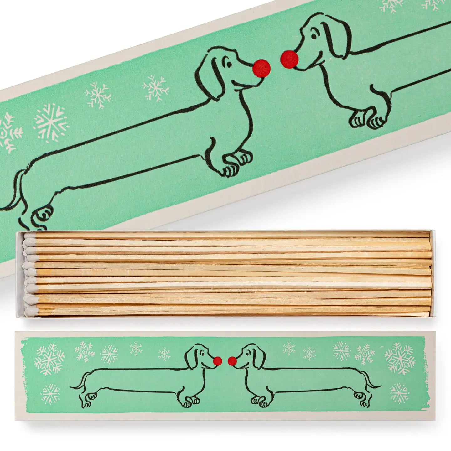 Holiday Dachshunds Long Safety Matches 🎄