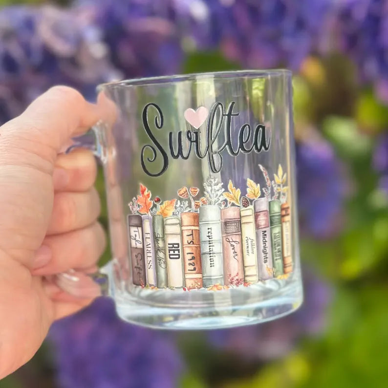 Album Books Winter Swiftea Glass Mug