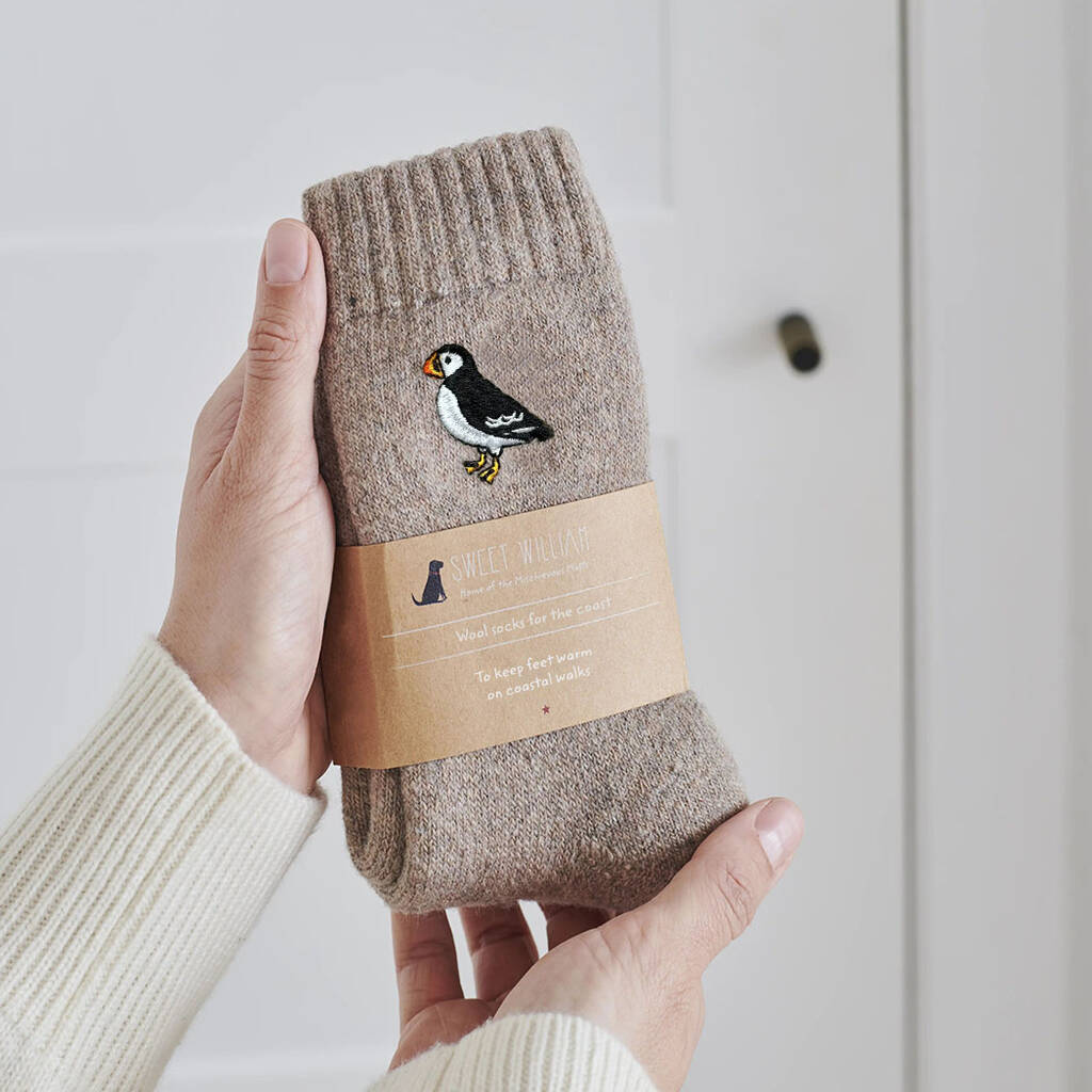 Puffin Coastal Wool Socks