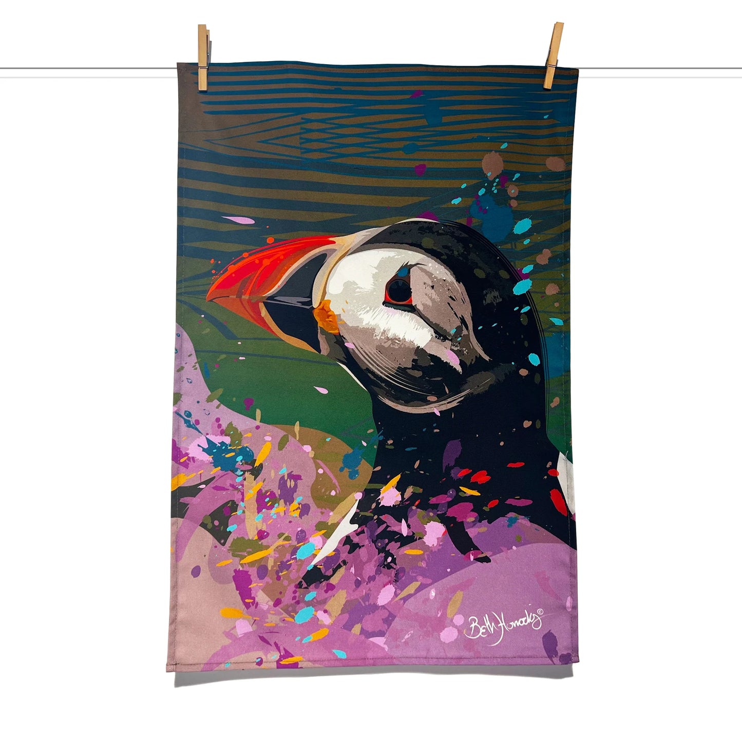 Puffin Tea Towel
