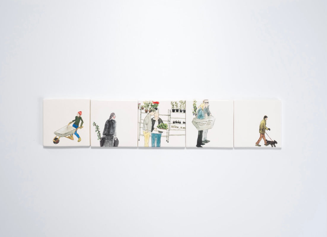 Helen Beard Bone-China Tile/Coaster