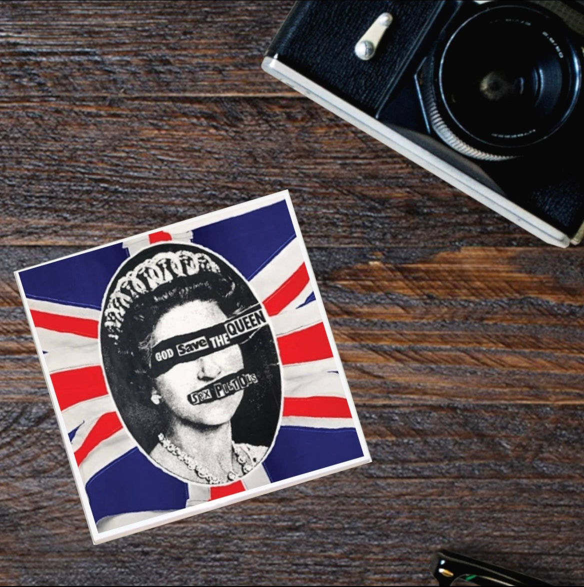 God Save the Queen - Sex Pistols Ceramic Coaster