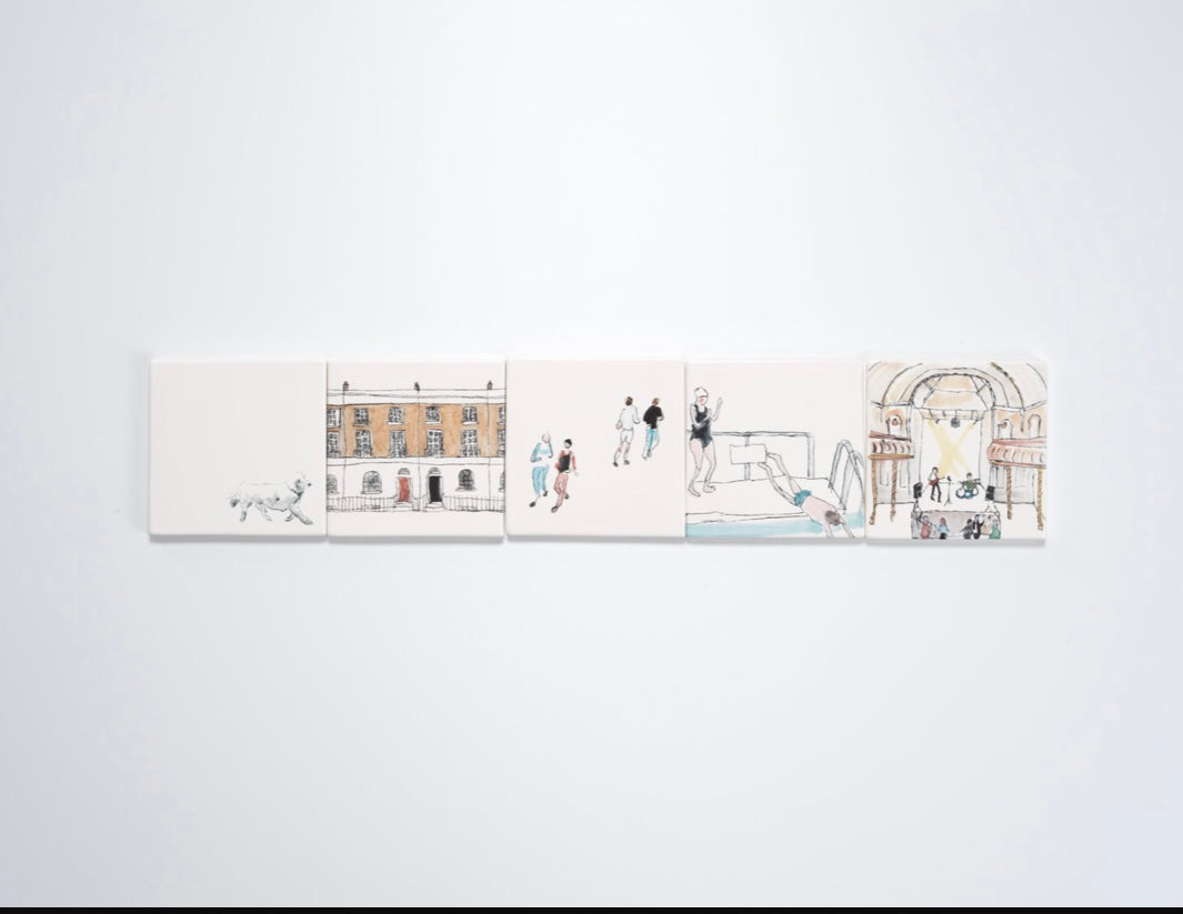 Helen Beard Bone-China Tile/Coaster