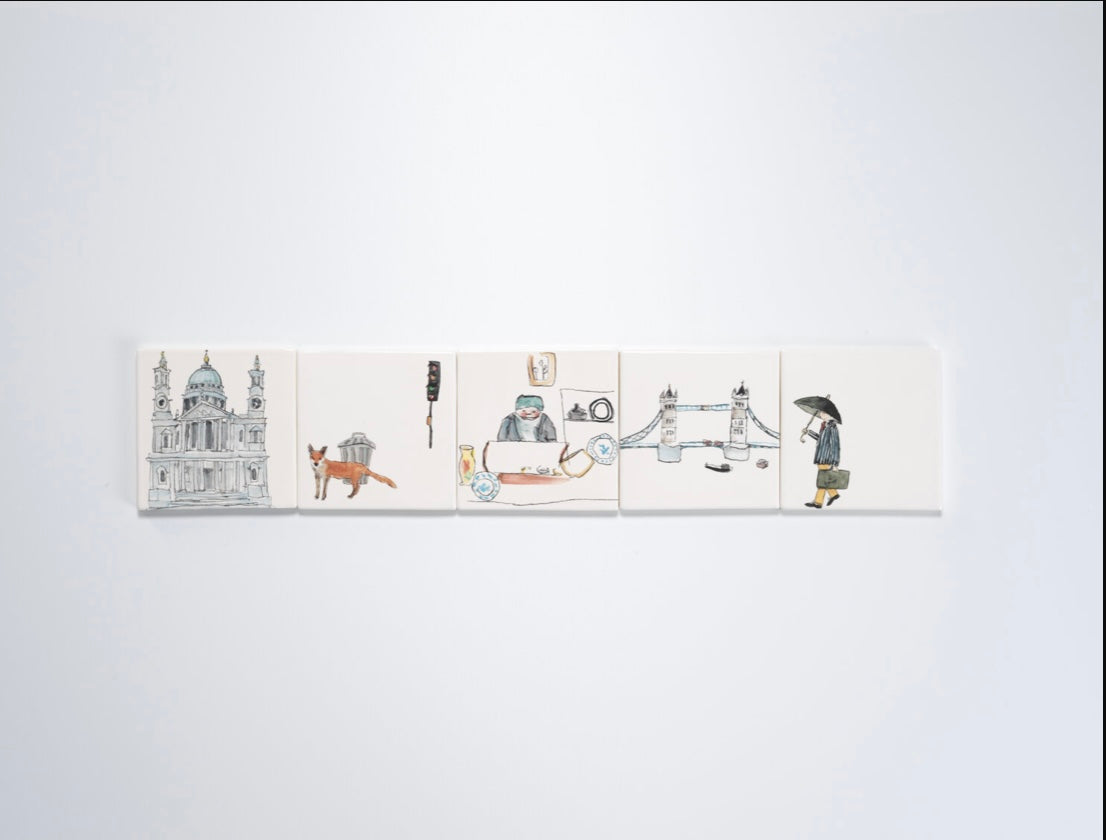 Helen Beard Bone-China Tile/Coaster