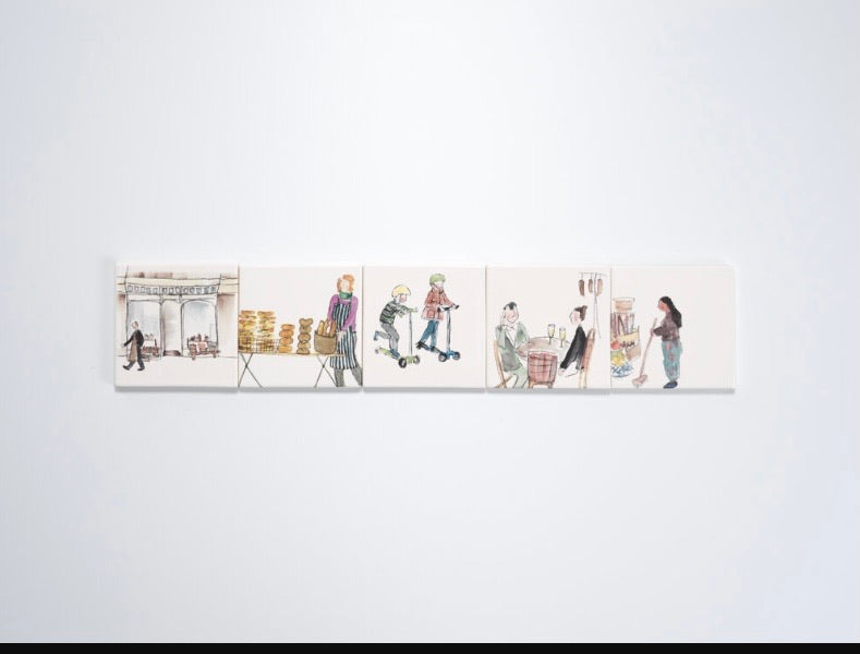 Helen Beard Bone-China Tile/Coaster