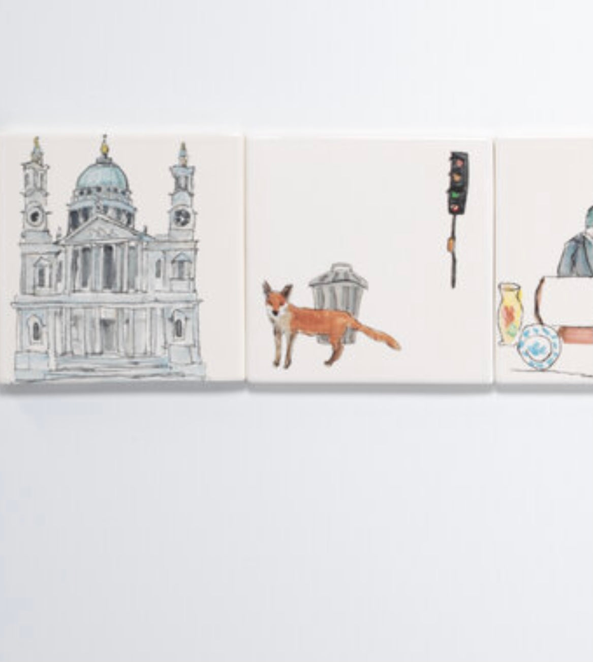 Helen Beard Bone-China Tile/Coaster