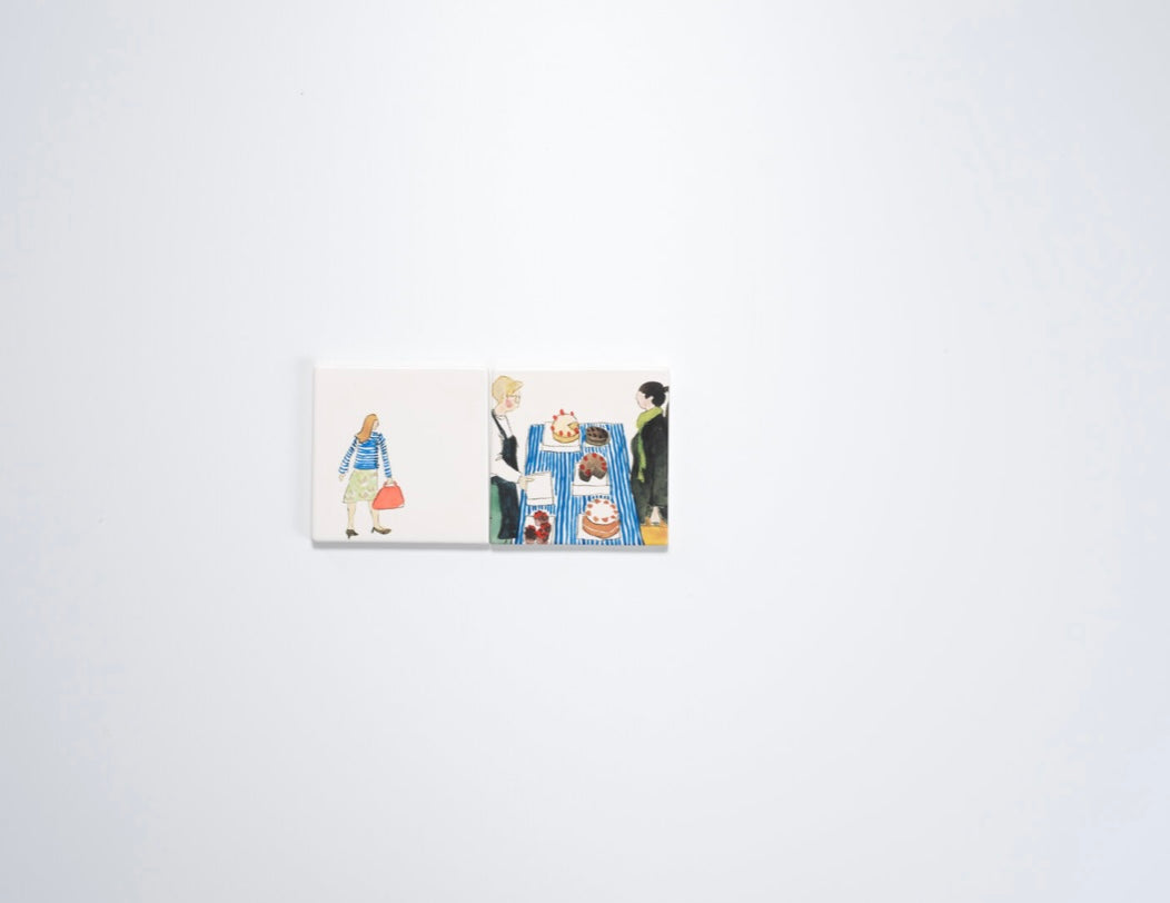 Helen Beard Bone-China Tile/Coaster