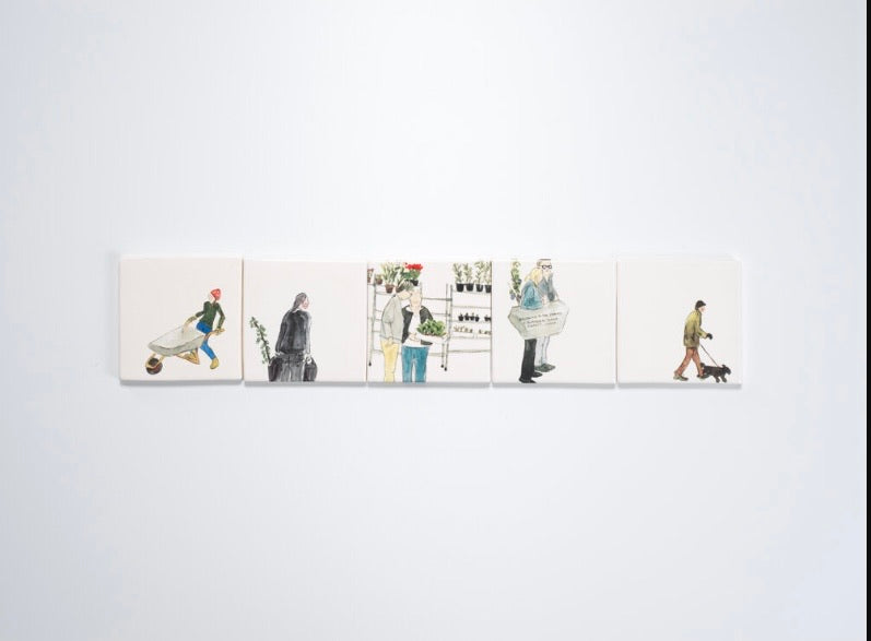 Helen Beard Bone-China Tile/Coaster