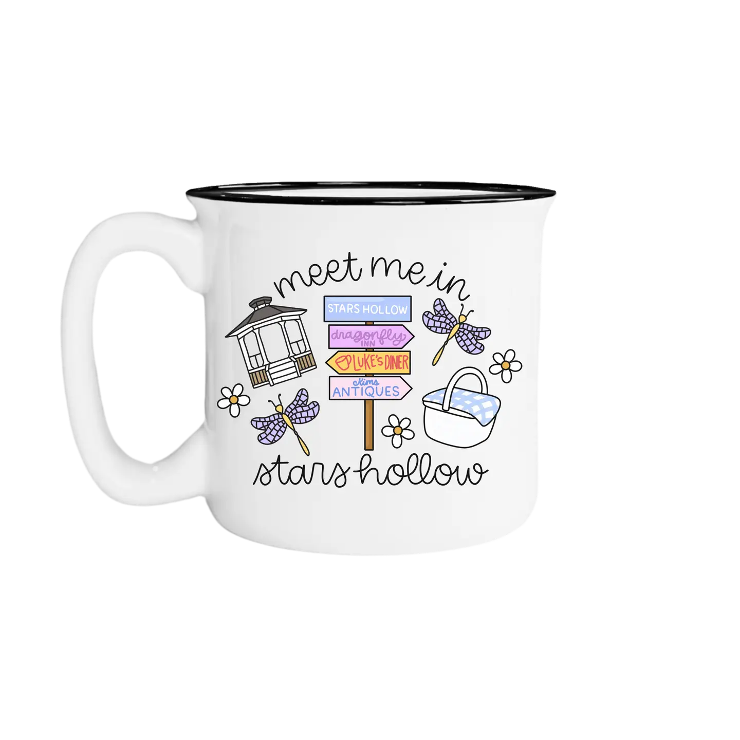 Gilmore Girls Inspired Meet Me in Stars Hollow Camp Mug