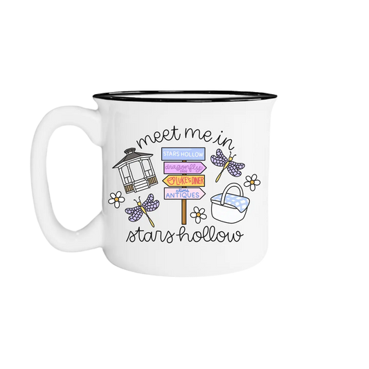 Gilmore Girls Inspired Meet Me in Stars Hollow Camp Mug