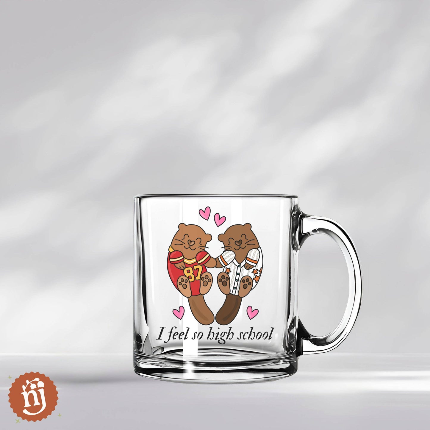 Travis & Taylor I Feel So High School Glass Mug