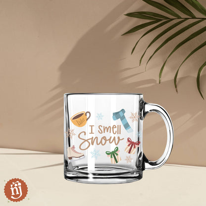 Gilmore Girls Inspired "I Smell Snow" Glass Mug - 13oz