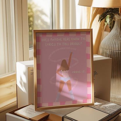 Taylor Swift  - Cruel Summer Pink - A3 Print