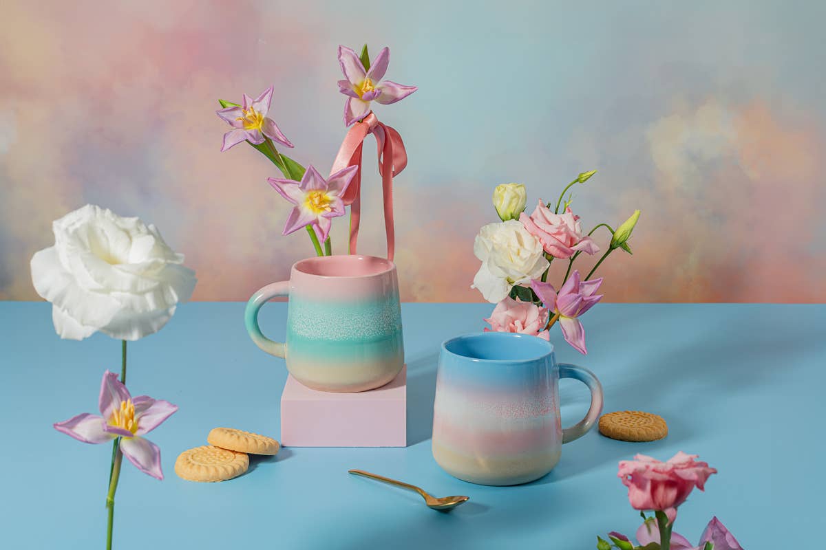 Pastel Ombre Mug Pink/Green