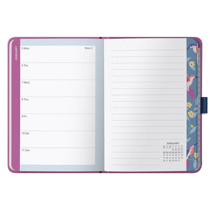 2026 A6 Diary, Weekly Planner, To Do Lists & Notes | Fuchsia