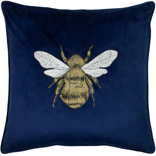 Hortus Bee Cushion - Navy