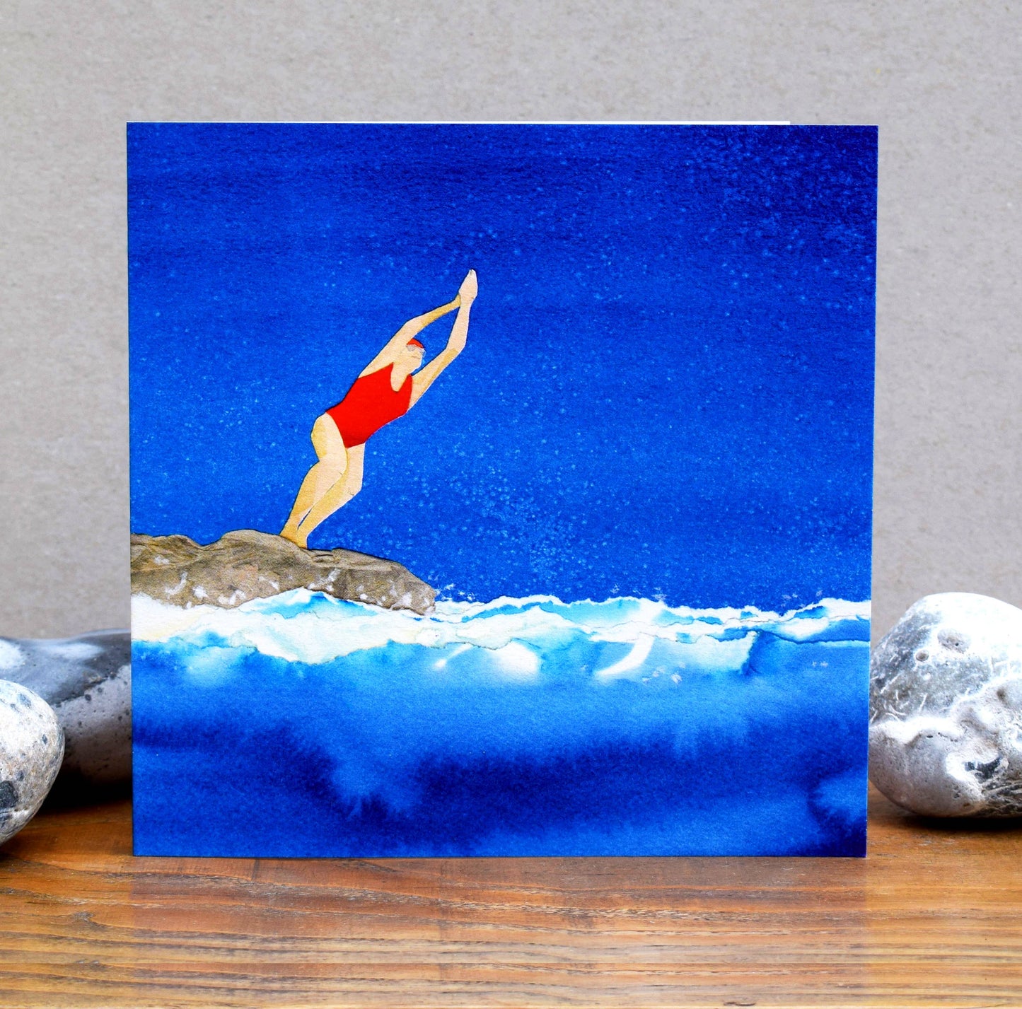 'Seize the Day!' (swimming/diving card)