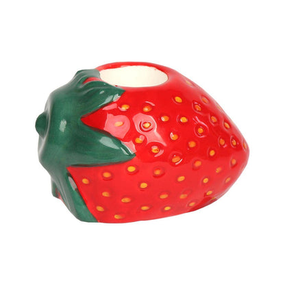 Strawberry Ceramic 6 Cm Candle Holder