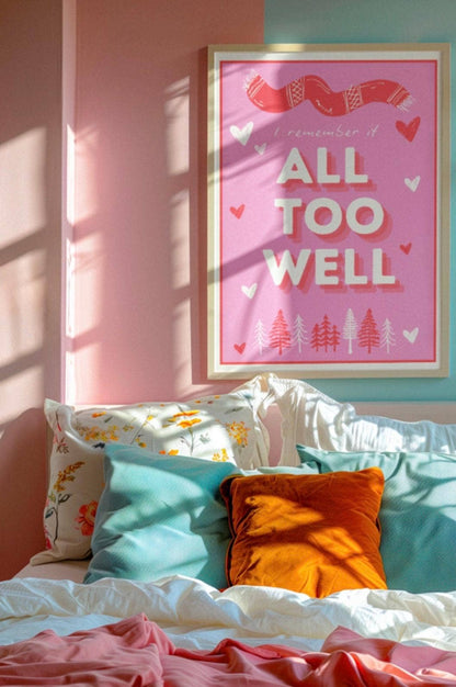 "All Too Well" Taylor Swift Inspired Art Print