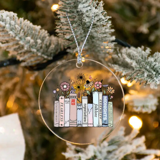 Taylor Swift Eras Books Acrylic Ornament