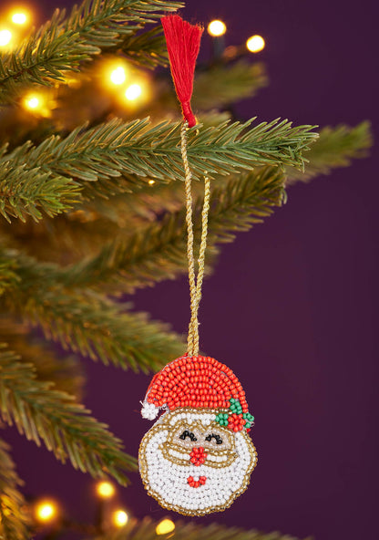 Santa Beaded Decoration
