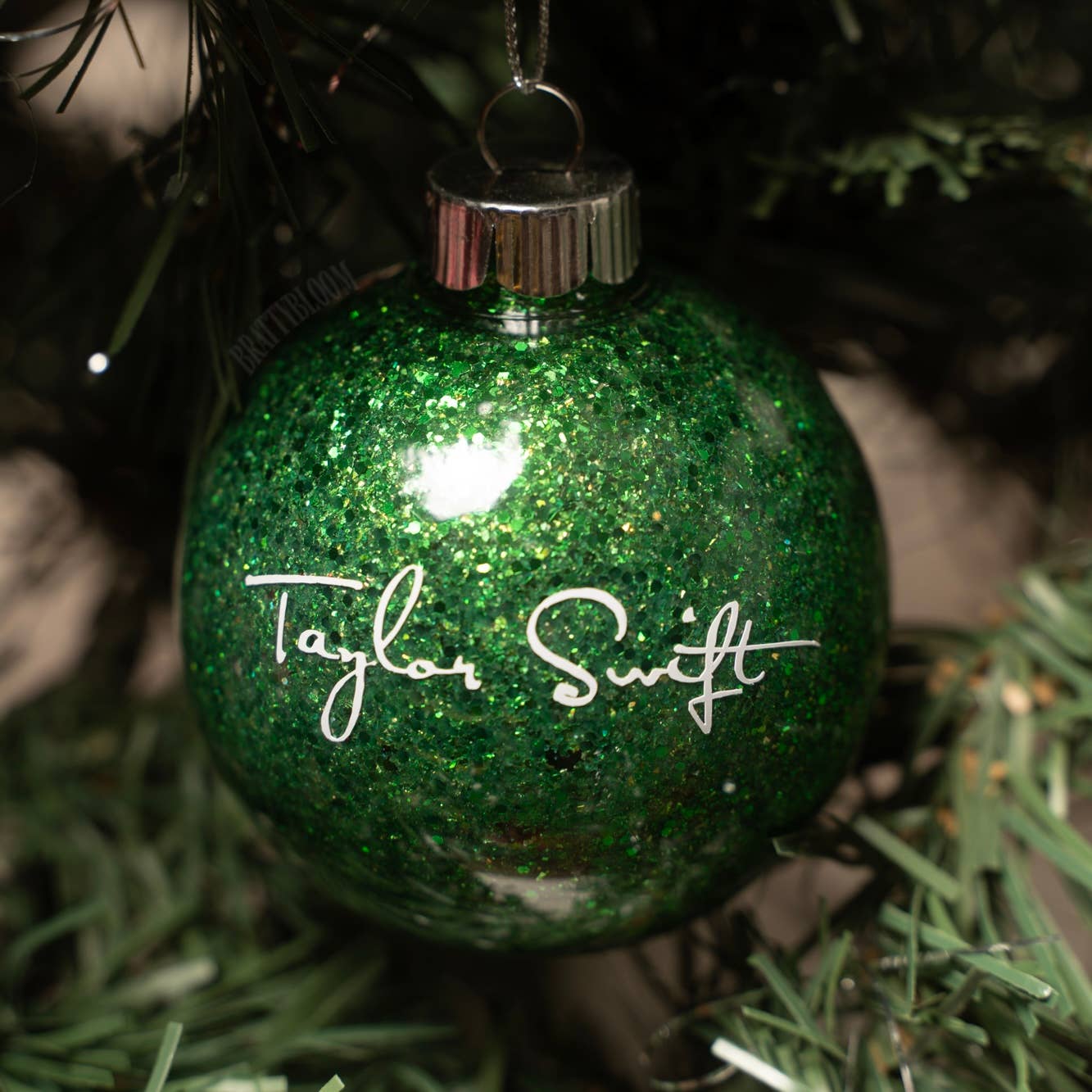 Taylor Christmas Ornaments With Glitter