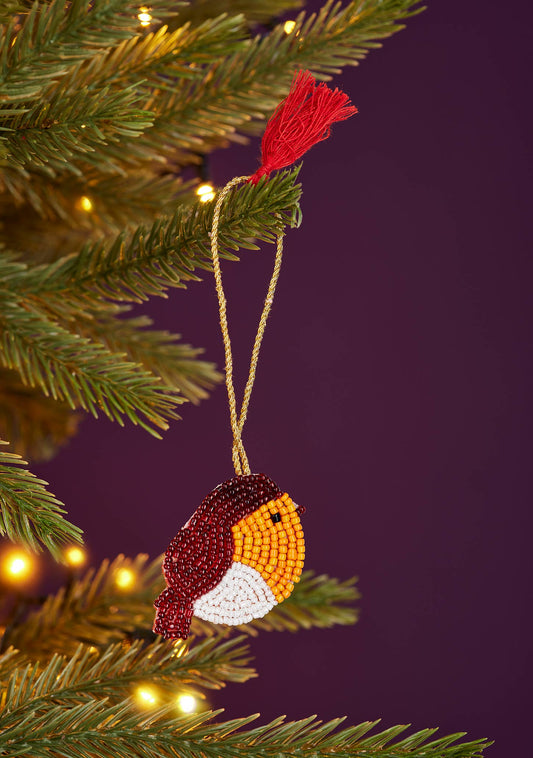 Robin Beaded Decoration