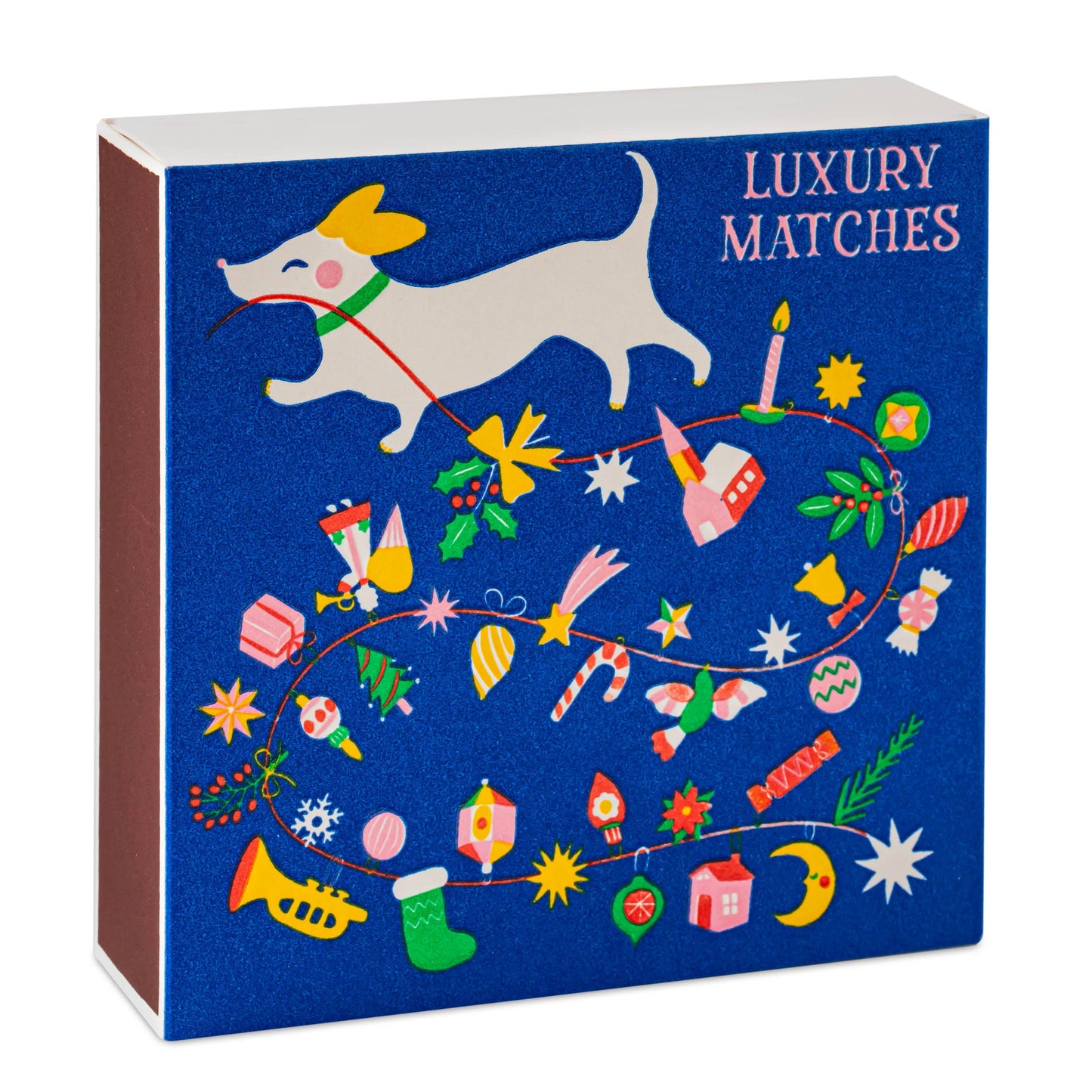 Archivist Gallery Festive Dog - Square - Christmas Safety Matches🎄