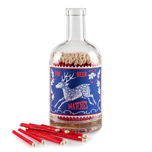 Archivist Gallery The Stag - Glass Bottle - Christmas Safety Matches 🎄