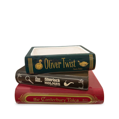 Stacked Book Planter - Sherlock