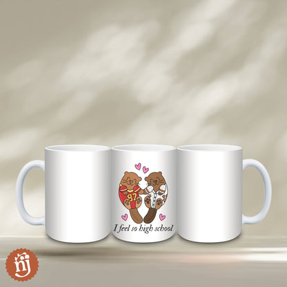 Travis & Taylor I Feel So High School Ceramic Mug
