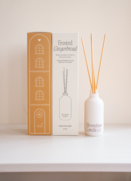 Frosted Gingerbread Hand poured Winter Christmas Diffuser