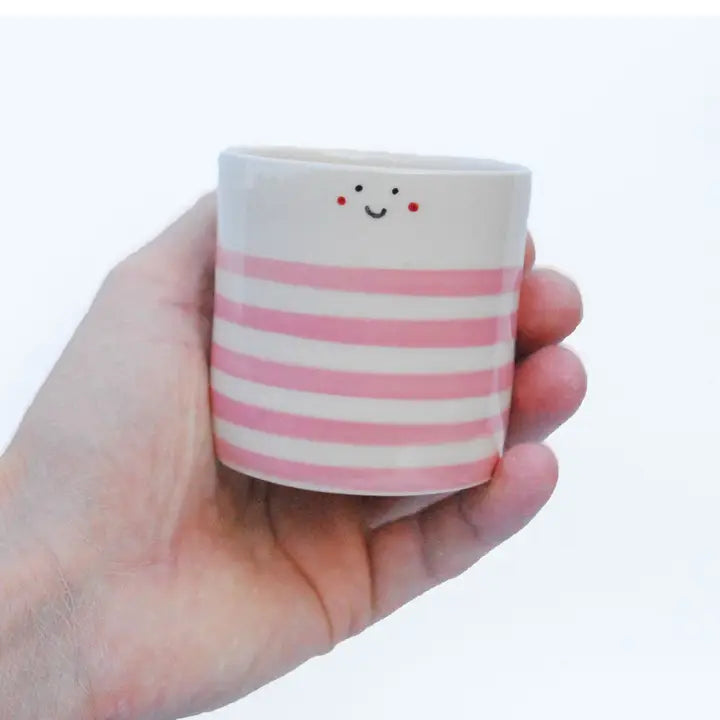 Blush Pink Sailor Handmade Ceramic Espresso Cup