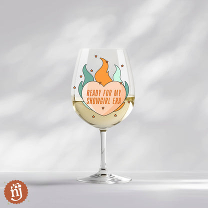 Taylor Swift TS12 Ready for My Showgirl Era Wine Glass - " Choices