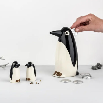 Handmade Ceramic Penguin Money Box