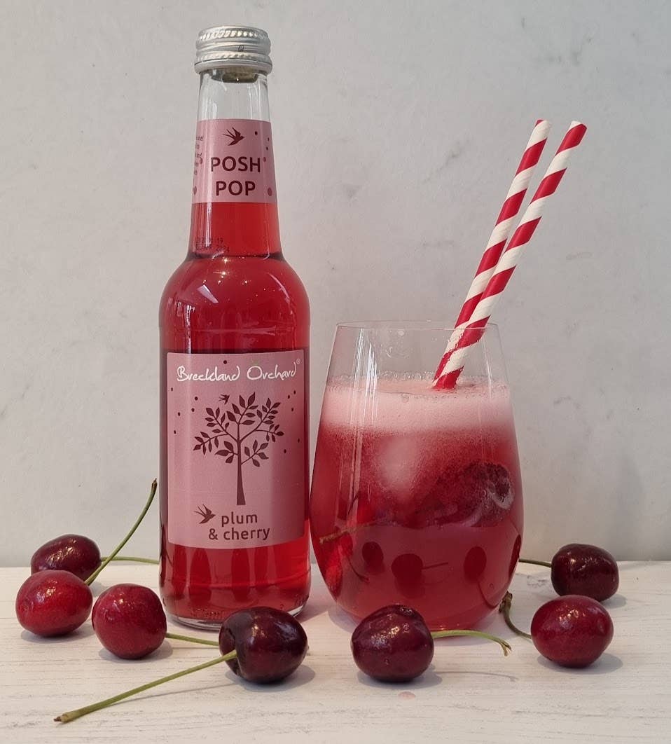 Plum and Cherry Posh Pop 275ml by Breckland Orchard