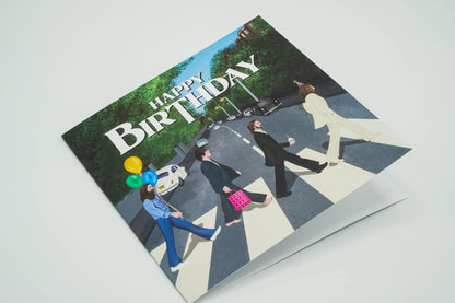 Abbey Road Inspired Birthday Card