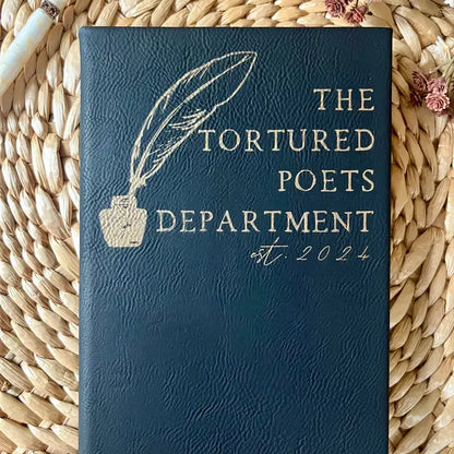 The Tortured Poets Department - Leatherette Journal in Black