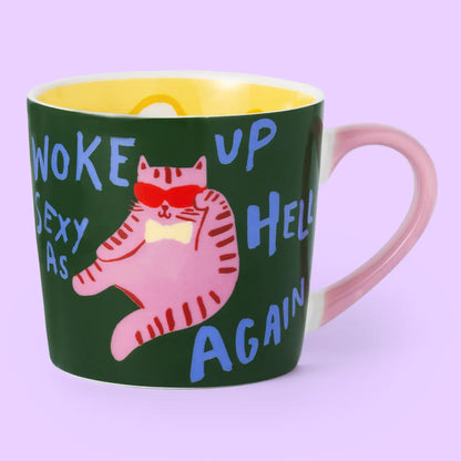 Eleanor Bowmer Woke Up Sexy Cat Mug