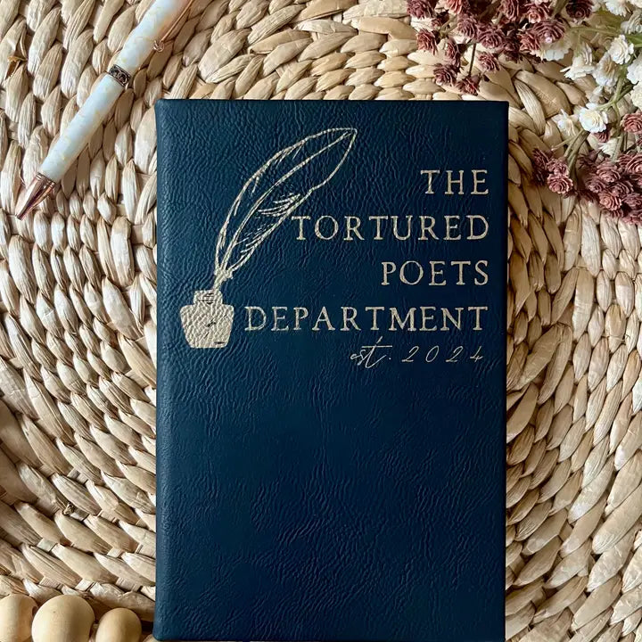 The Tortured Poets Department - Leatherette Journal in Black