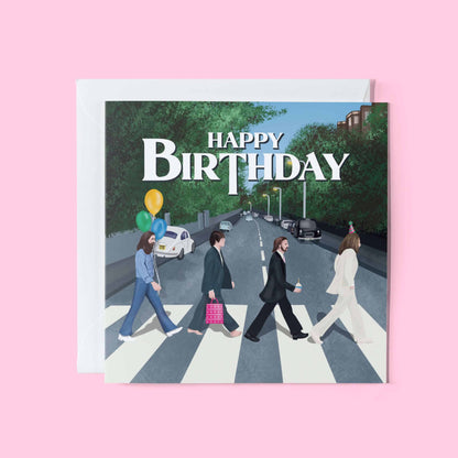 Abbey Road Inspired Birthday Card