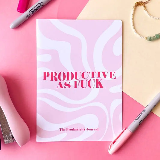 Productive As Fuck Swirl Productivity Journal