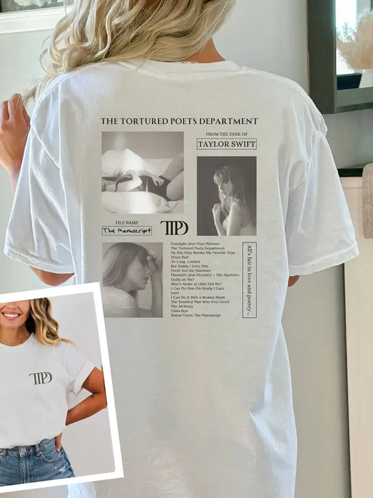 Taylor Swift New Album T Shirt - The Tortured Poets Department