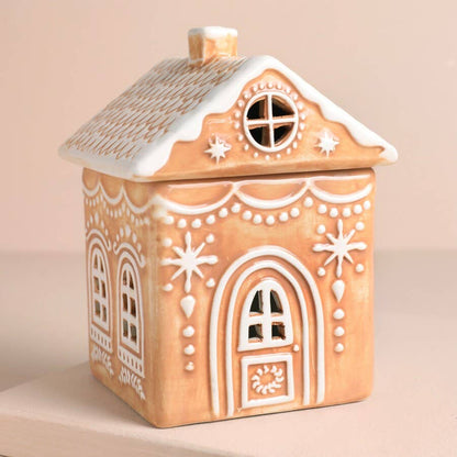 Ceramic Gingerbread House Wax Warmer
