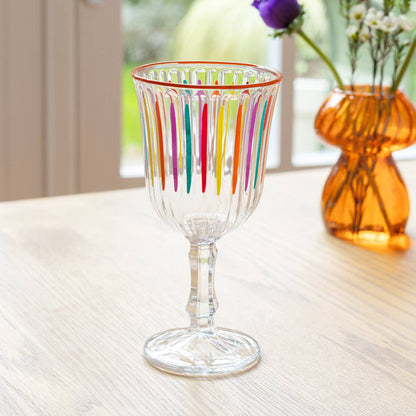 Multi-Coloured Wine Glasses