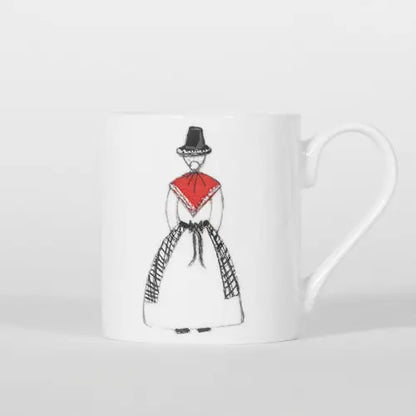 Dilys Welsh Lady Bone China Mug