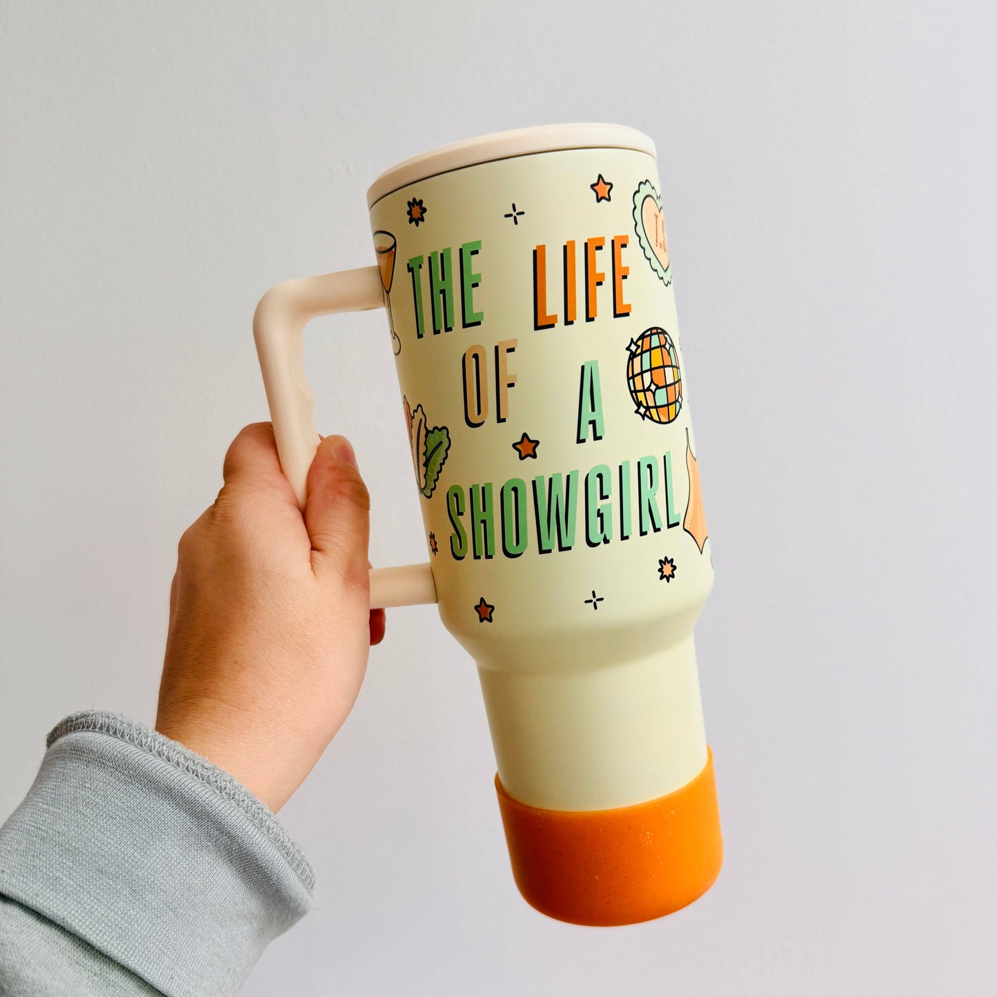 40oz Tumbler with Lid and Straw - 12th Album Icons