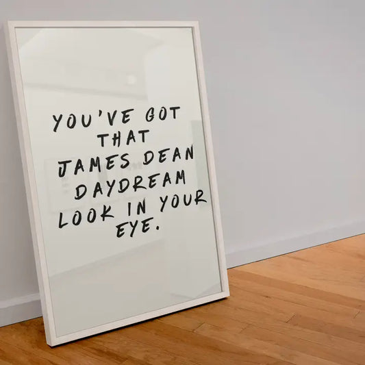 James Dean Daydream Taylor Swift Lyrics Print- A3 Print